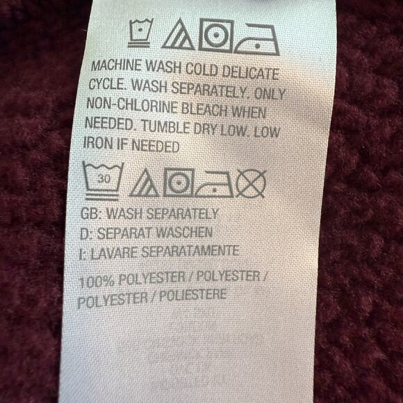 Isaac Mizrahi Live Womens Red Plaid Fleece Full Button Jacket Med Walking - Picture 7 of 13